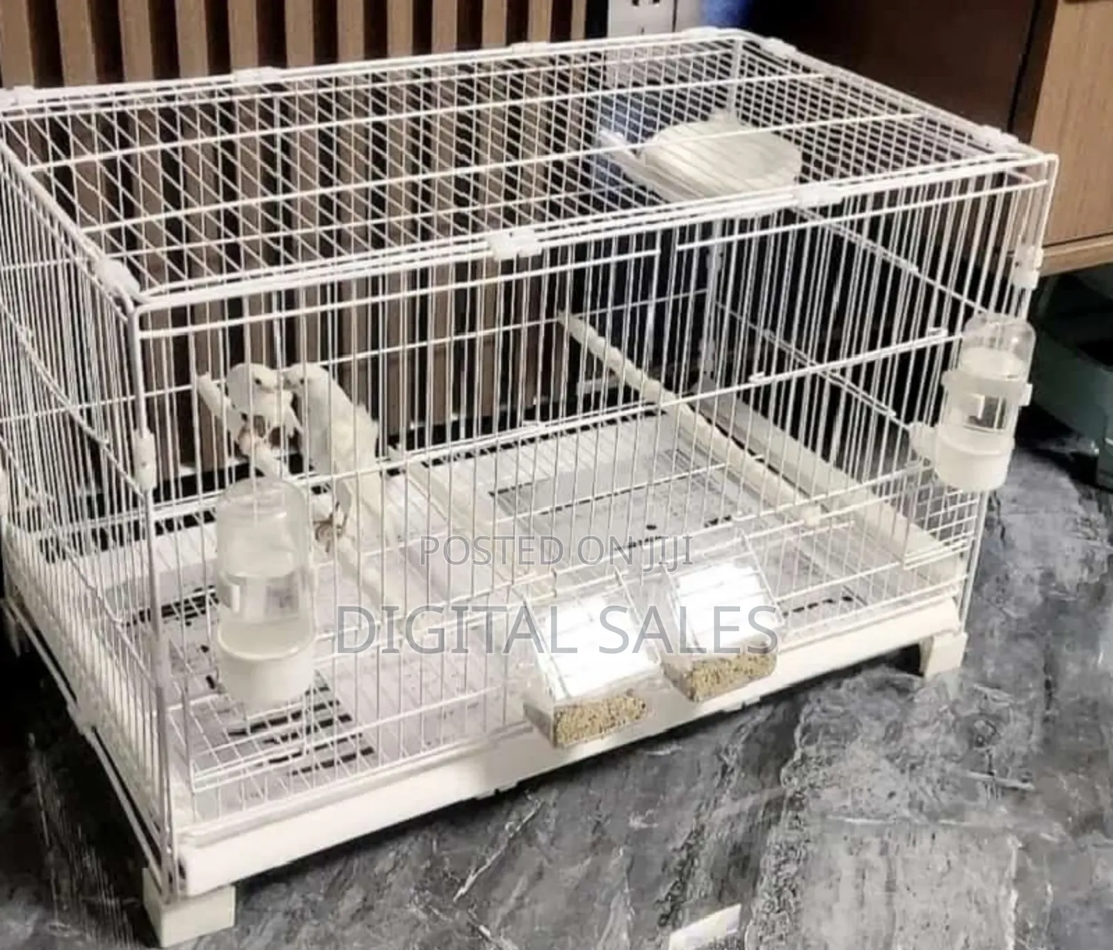 Parrot and Bird Metallic Cage