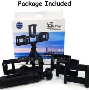3 in 1 Tripod Adjustable Photography With 3 Phone Holder