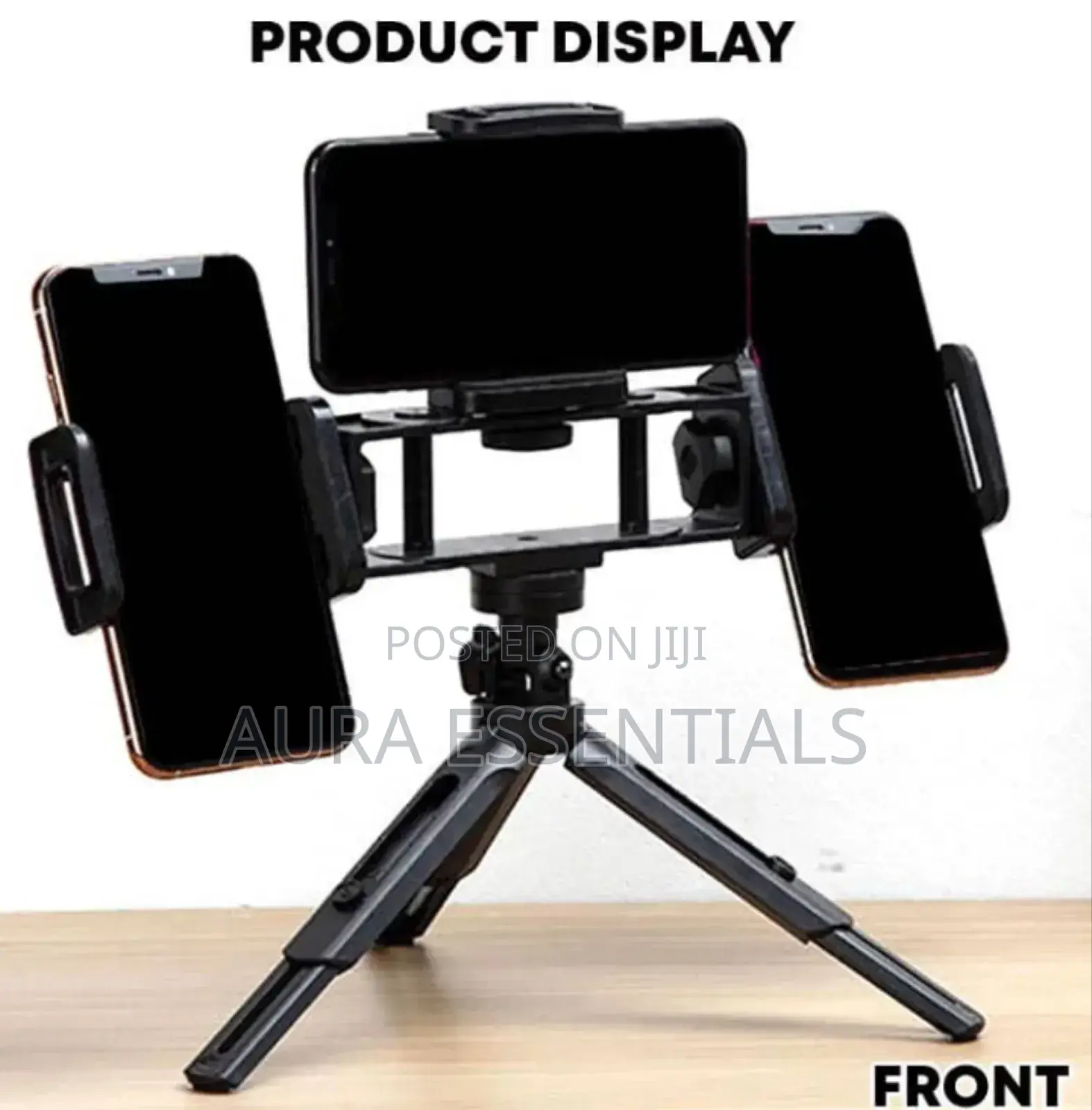 3 in 1 Tripod Adjustable Photography With 3 Phone Holder