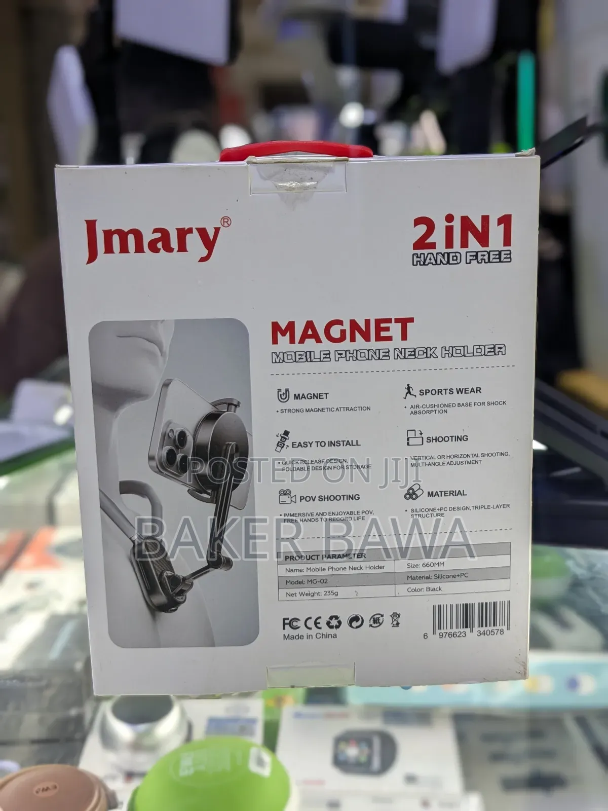 2 in 1 Hand Free Mobile Phone Neck Holder