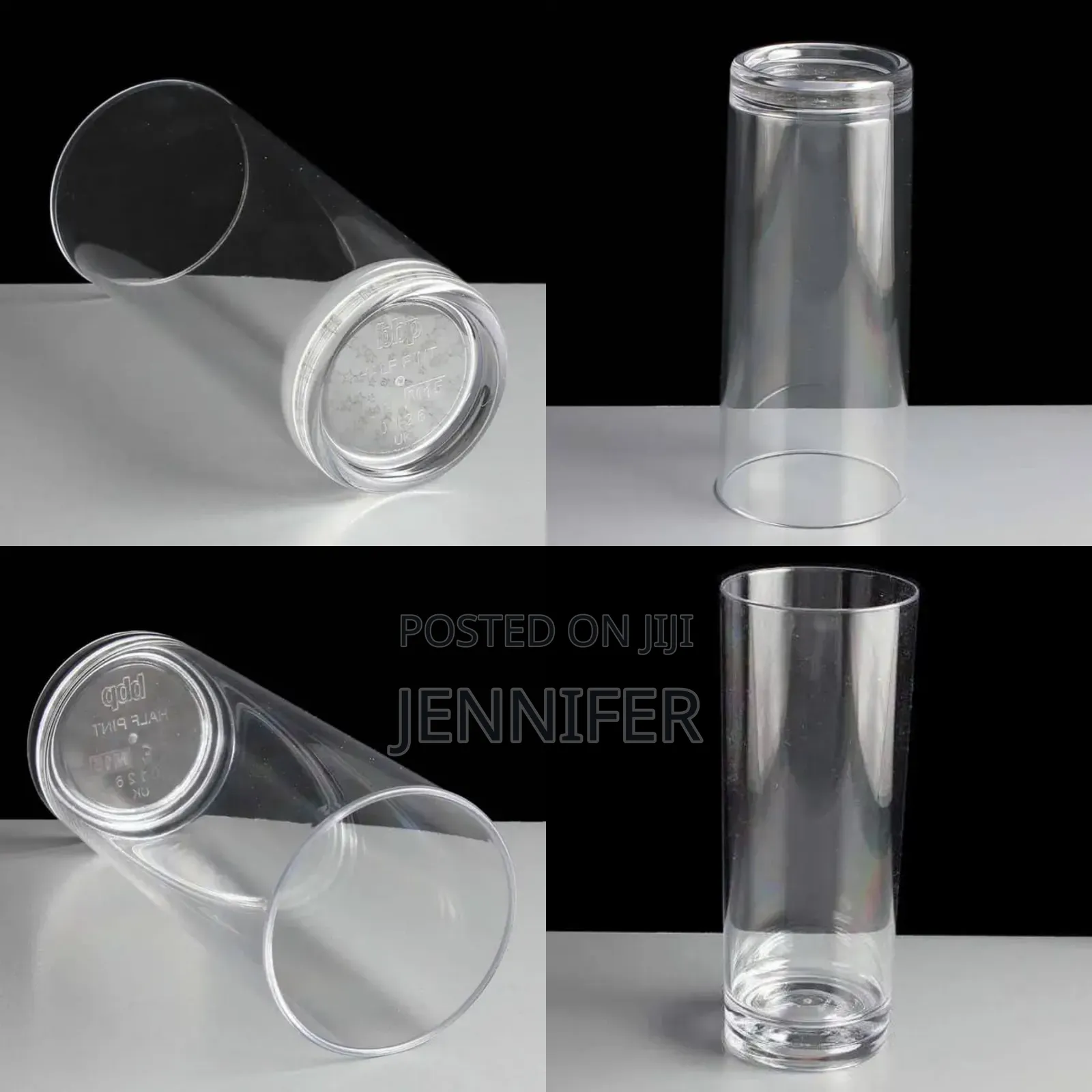 12pcs Unbreakable Acrylic Hi Ball Glassess