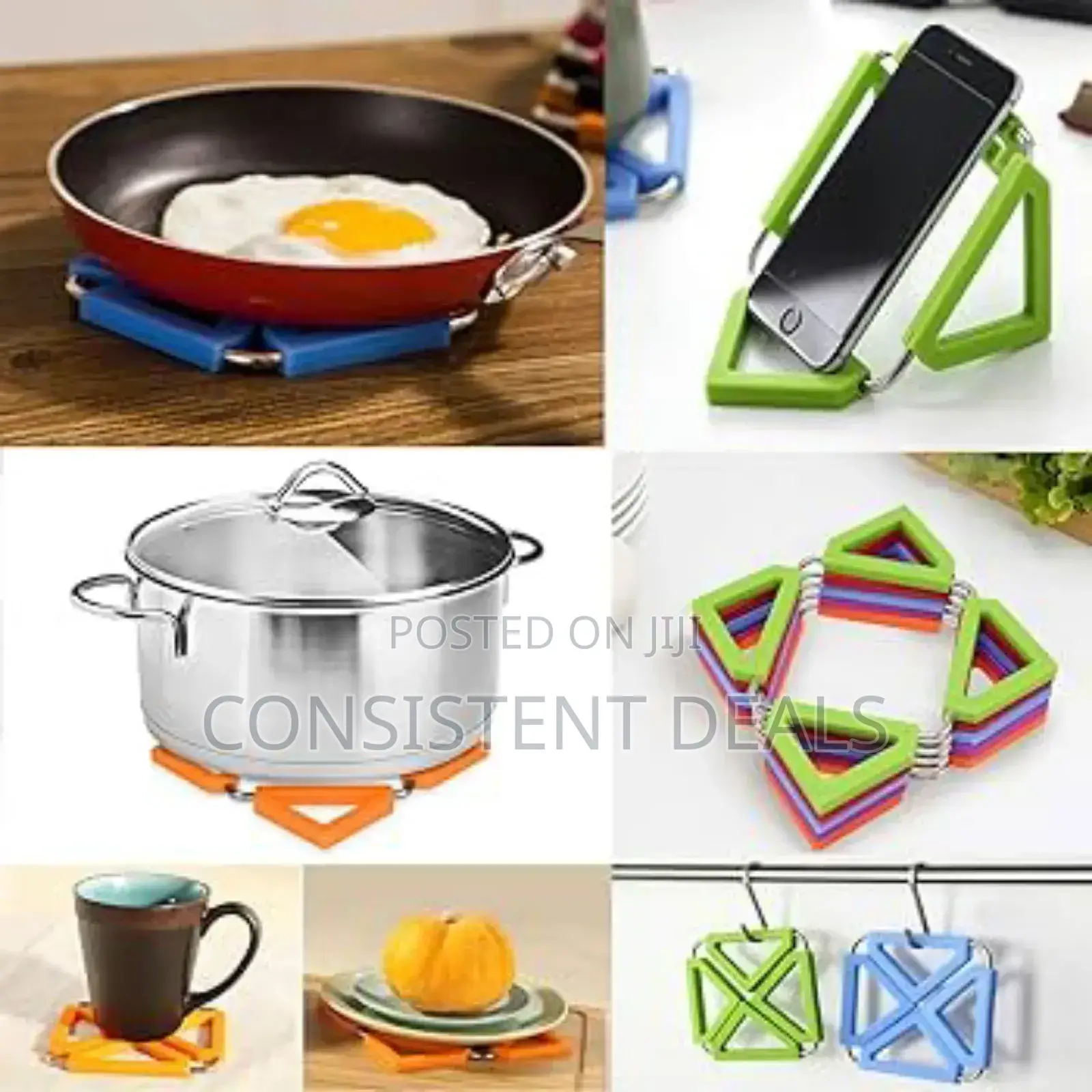 Silicone Expandable Trivet Mat/ Heat Pad