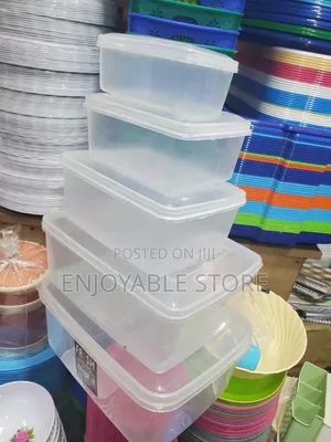 Storage Containers Transparent 5pcs