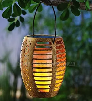 Solar Compound and Garden Light, Hanging Table Lamp- Bamboo