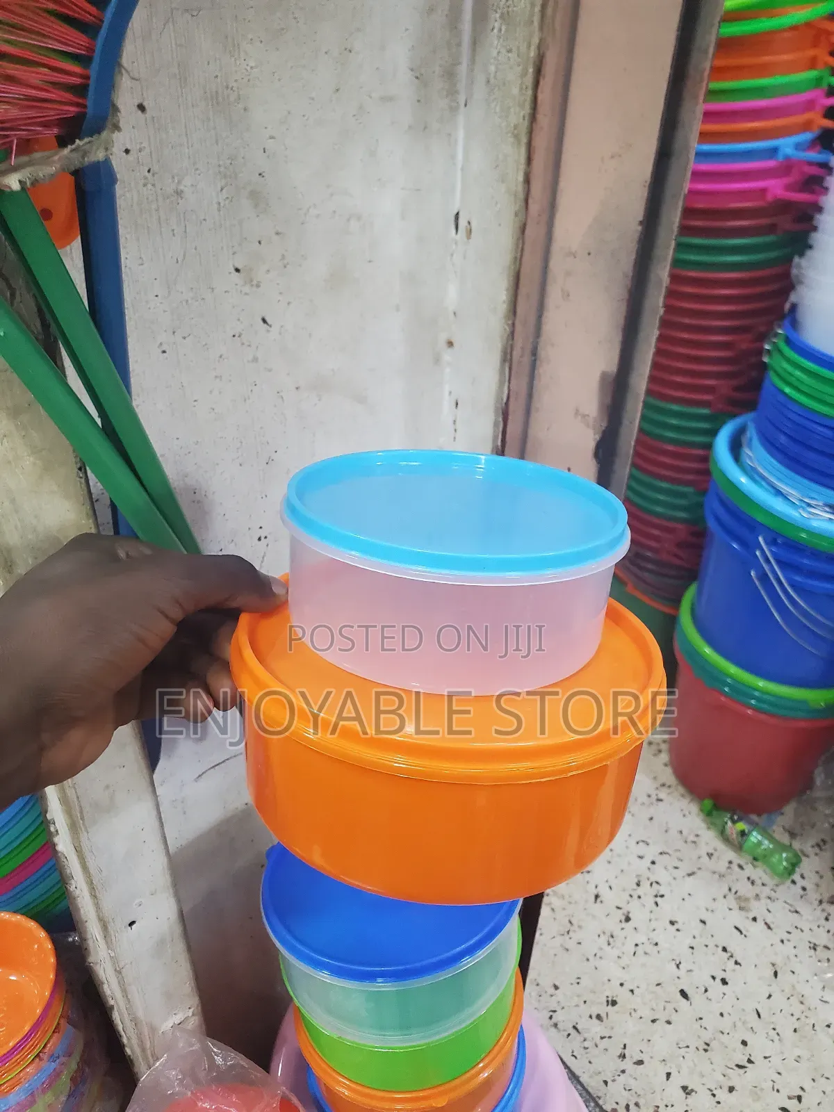 Round Food Storage Containers Transparent 12pcs