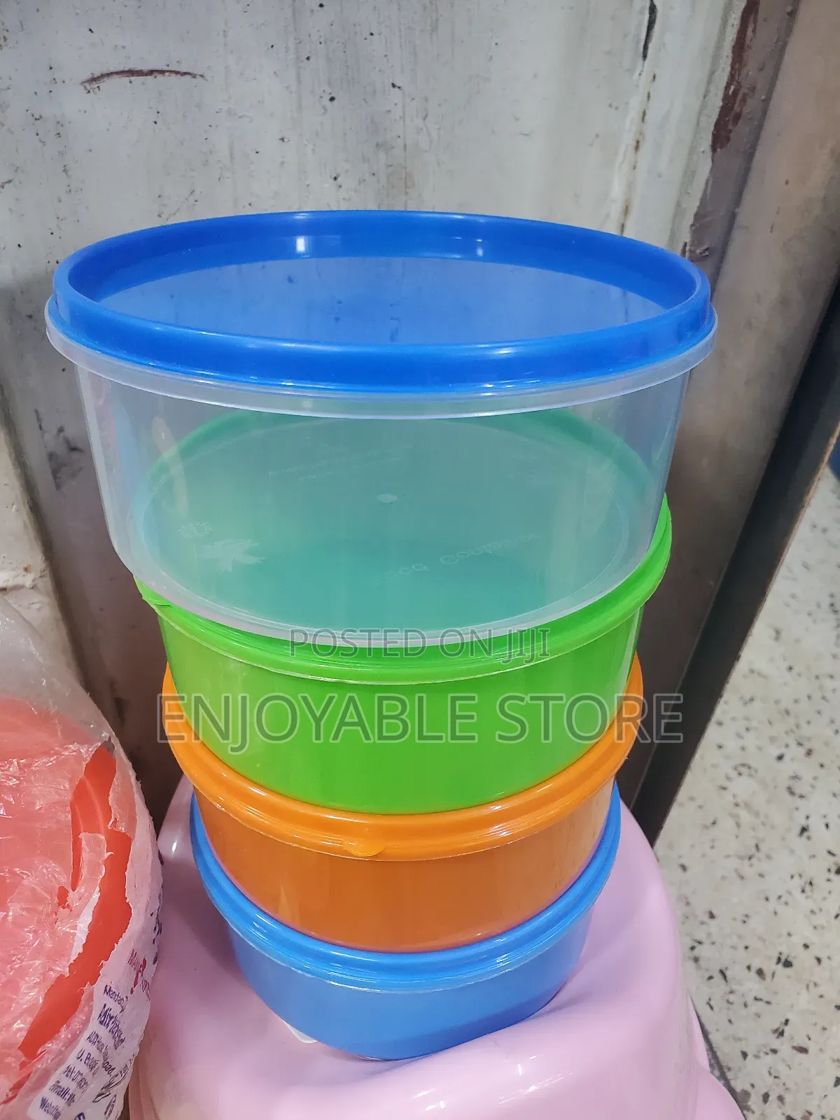 Round Food Storage Containers Transparent 12pcs
