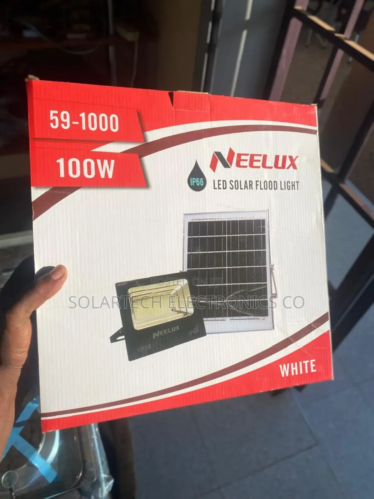 100w Neelux Led Solar Flood Lights/ Automatic Sensored