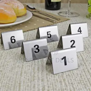 1-20 Table Number Plate