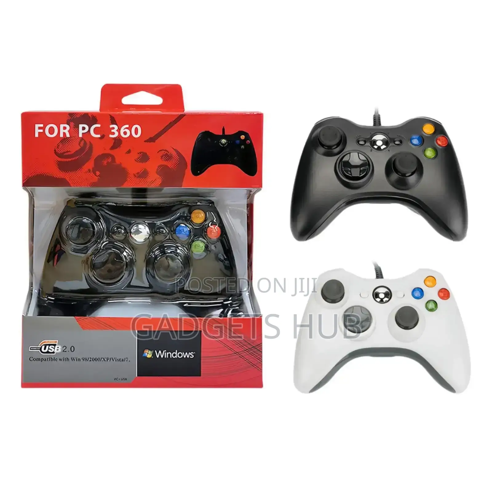 Xbox 360 Dual Vibration Usb Wired Joystick Pc Game Pad
