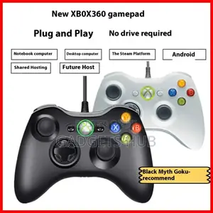 Xbox 360 Dual Vibration Usb Wired Joystick Pc Game Pad