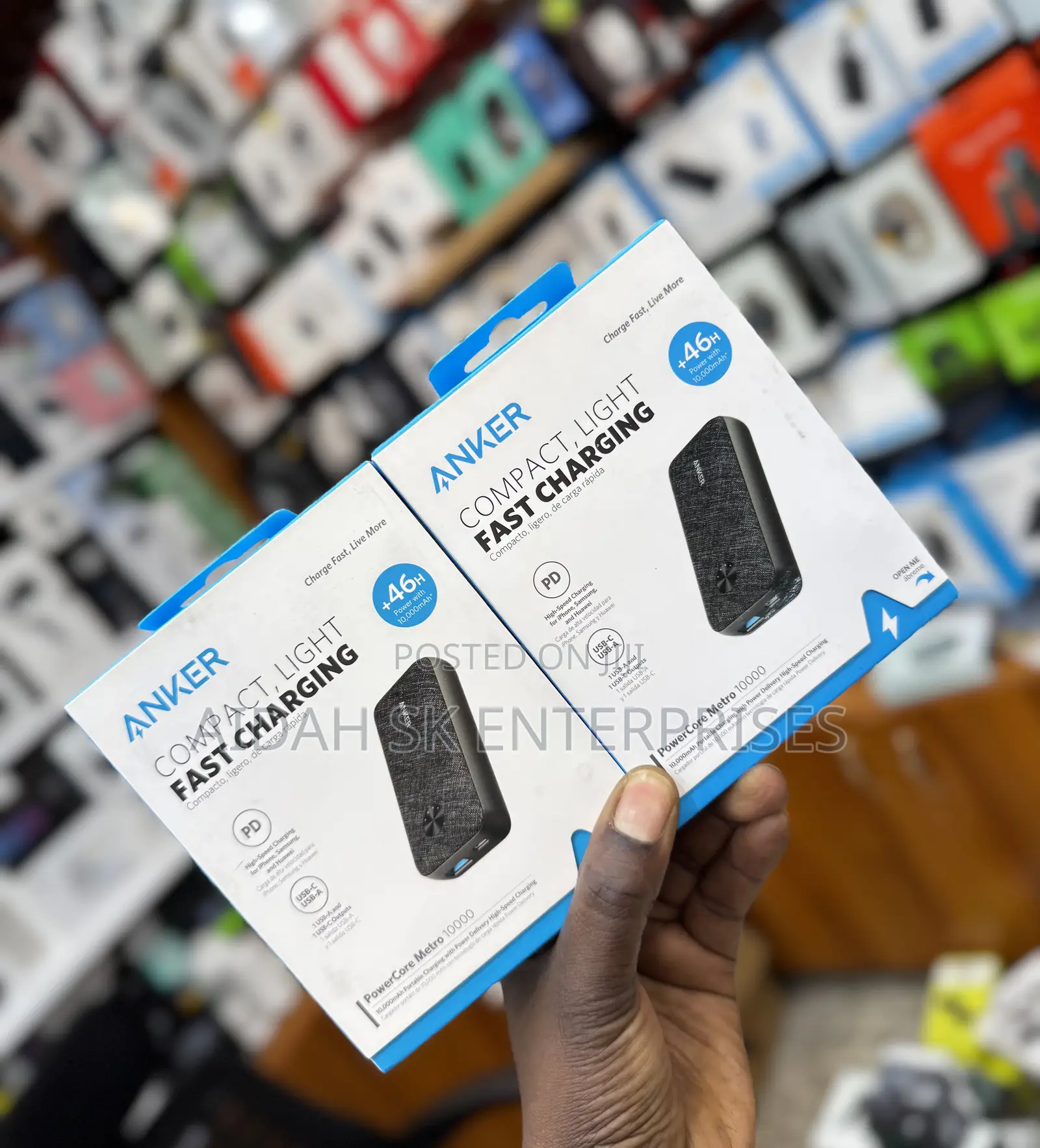 Anker Power Bank Metro 10000mah Pd Fast Charge Portable