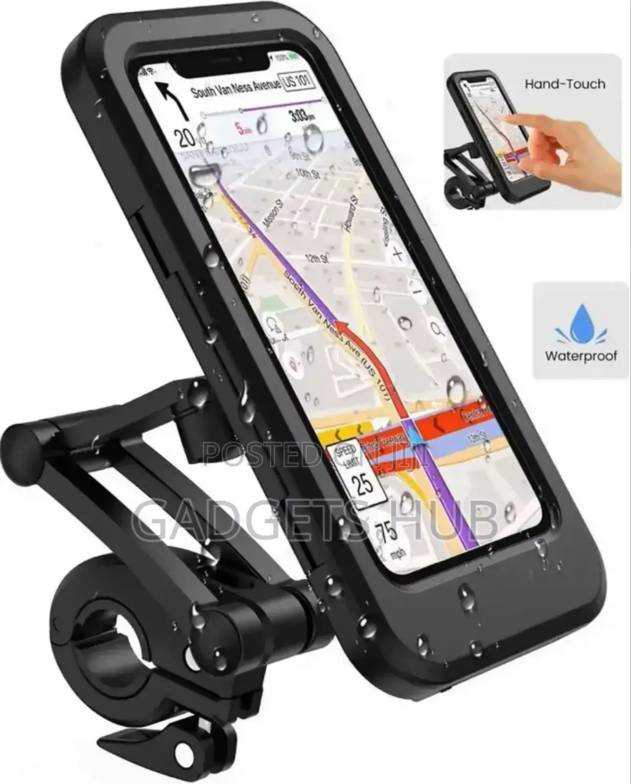 Motorcycle Bike Bicycle Phone Holder Waterproof Folding