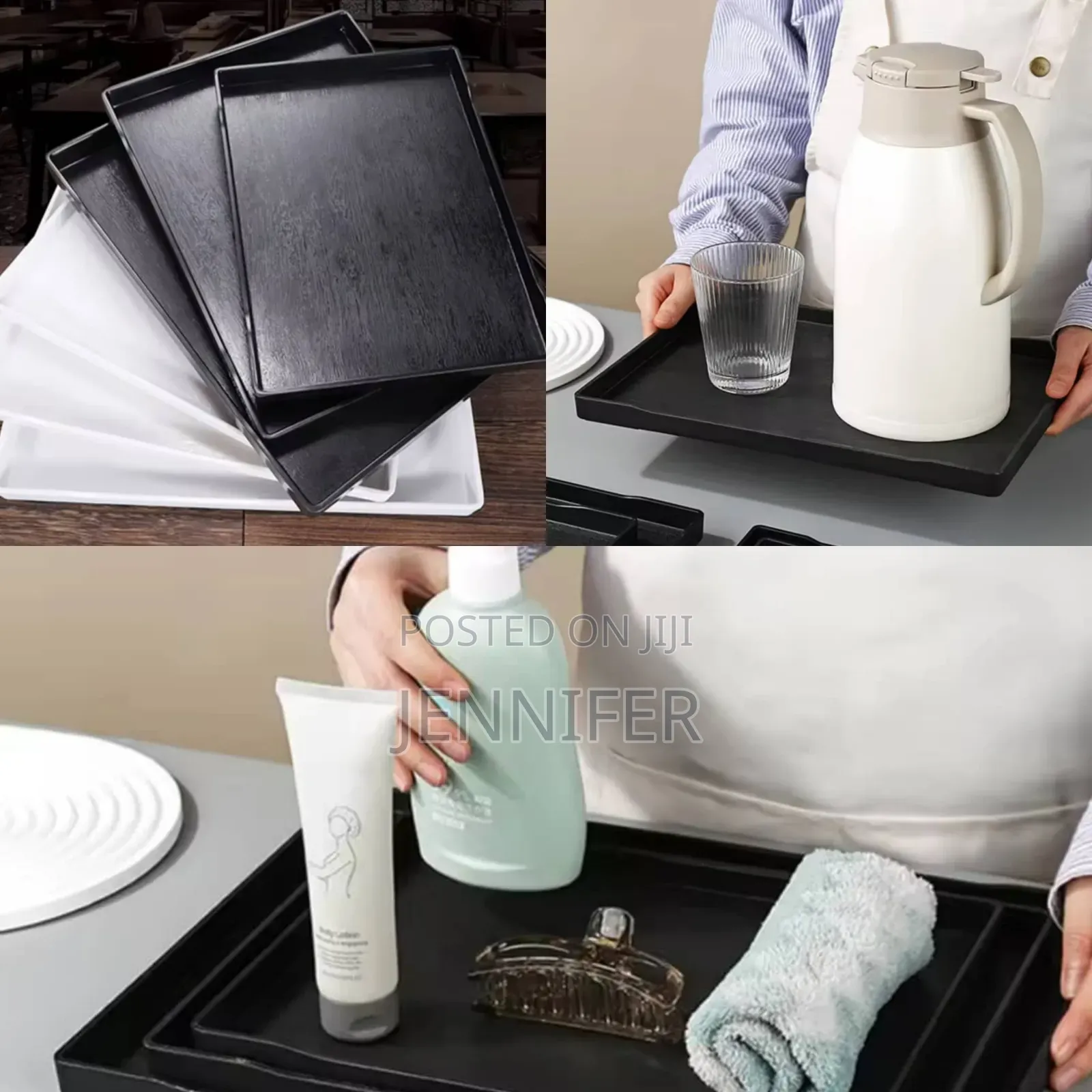 Melamine 3pcs Rectangular Food Trays