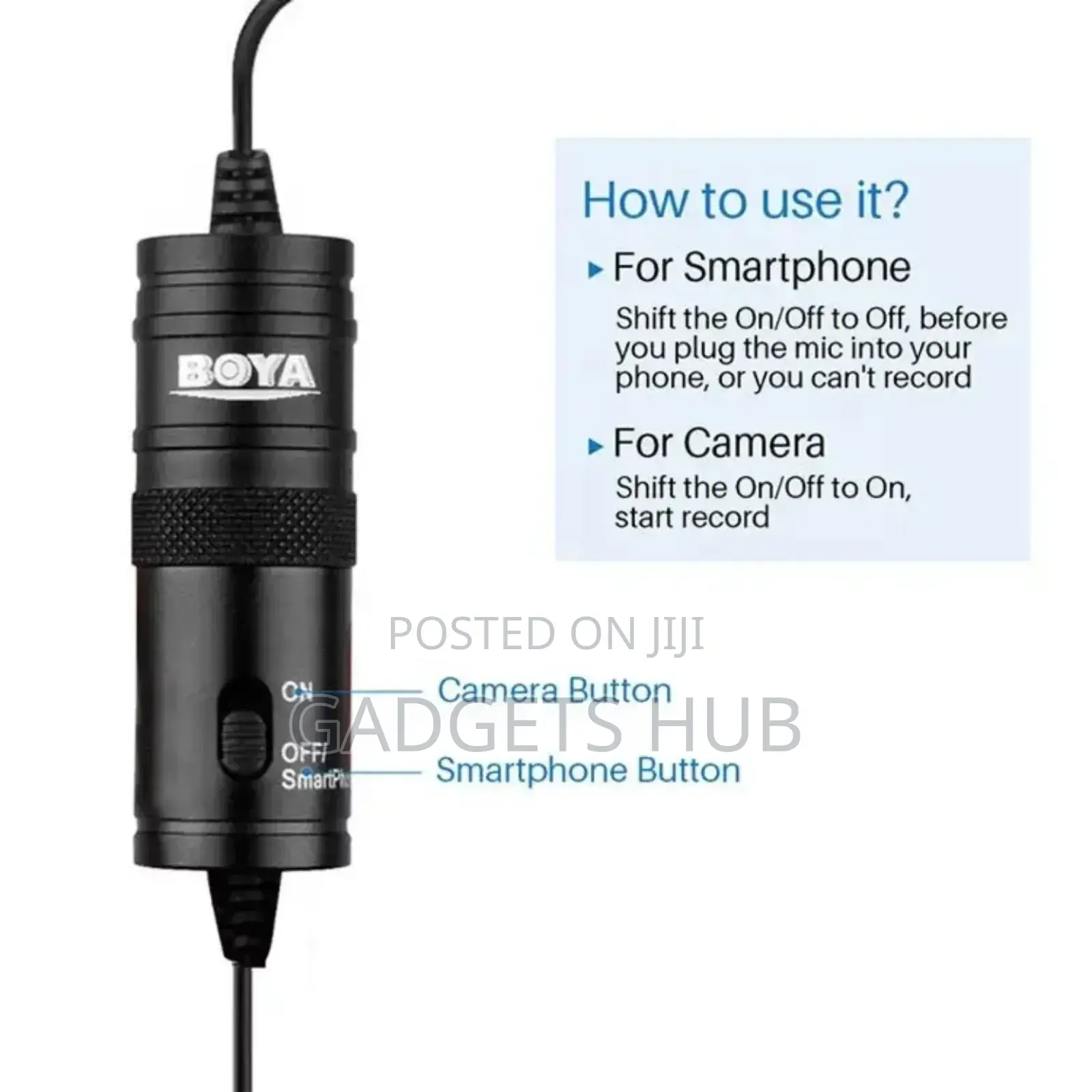 Boya by-M1 Mic Mobile Phone Recording Lavalier Microphone
