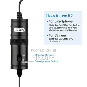 Boya by-M1 Mic Mobile Phone Recording Lavalier Microphone