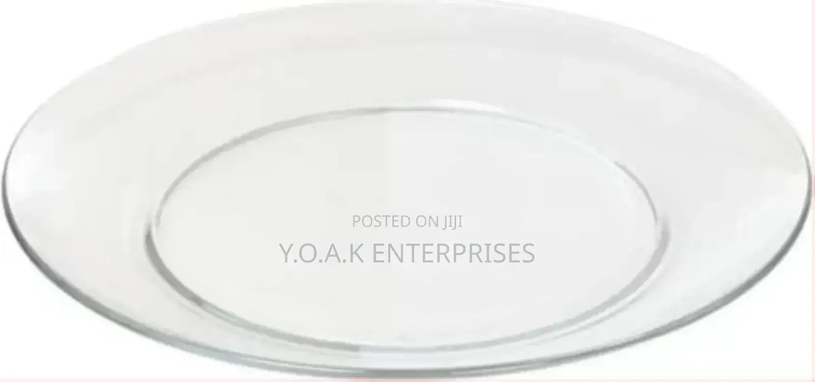 Glass Dinner Plate Transparent