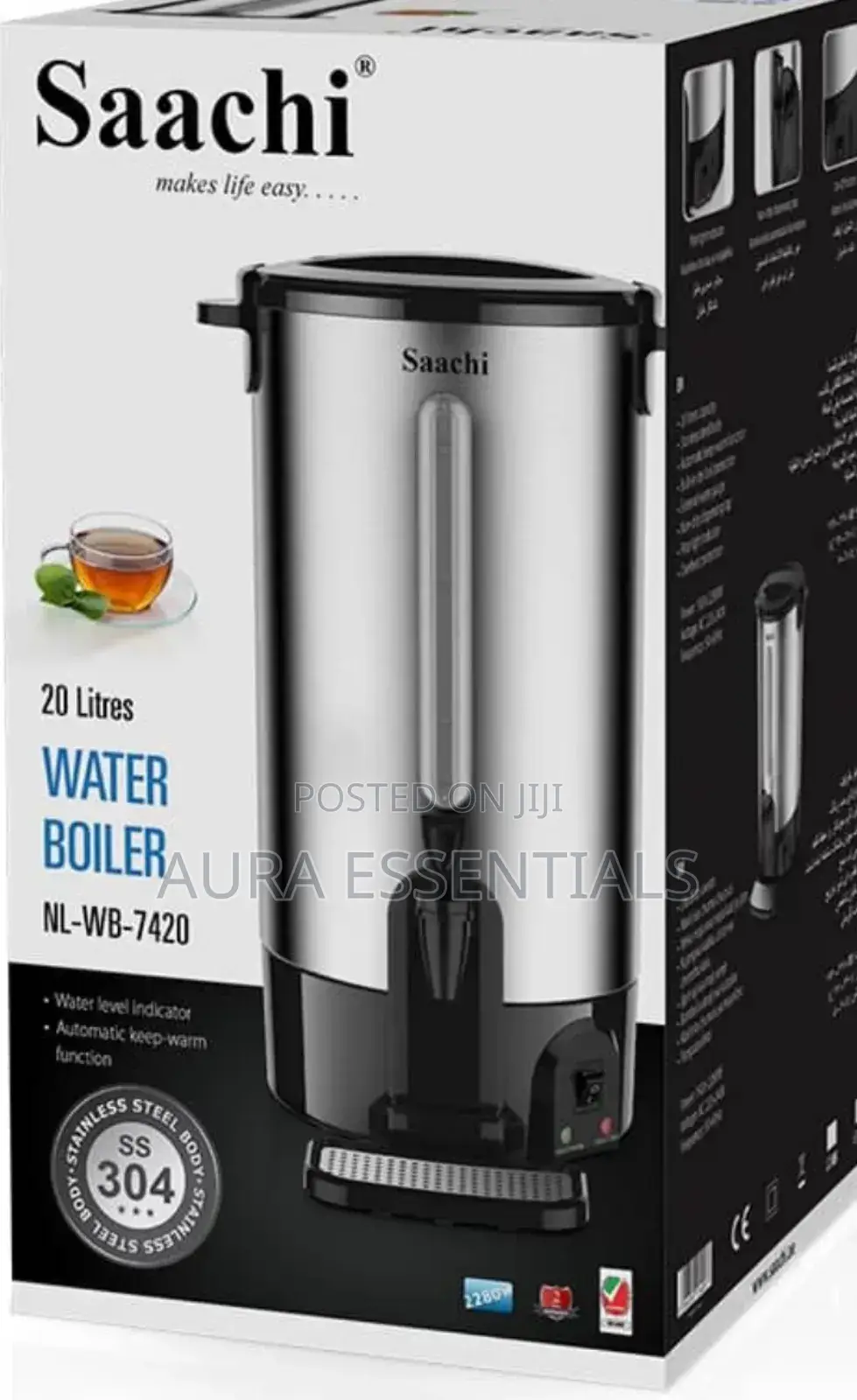 Saachi Stainless Steel Water Boiler 20l