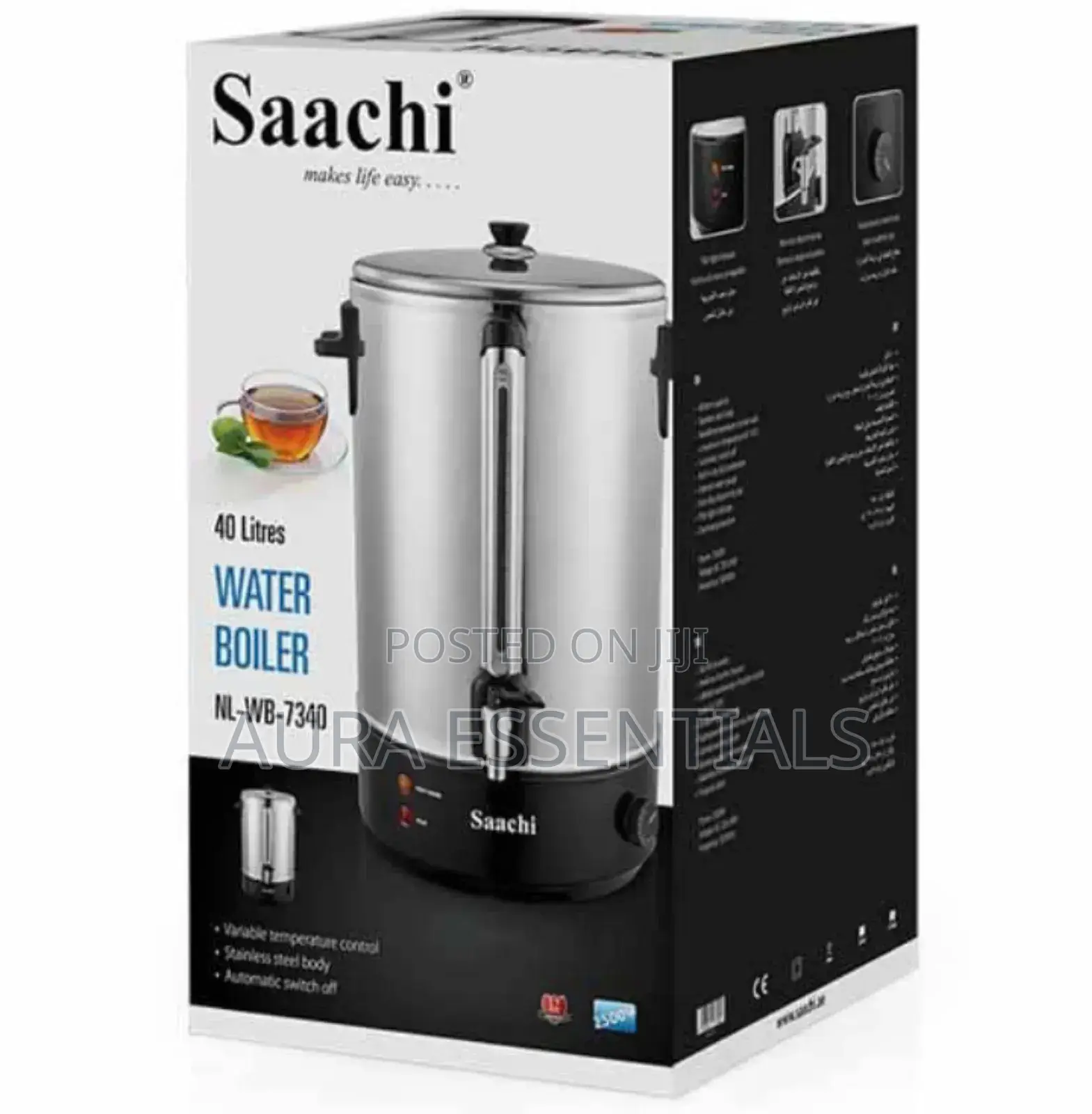 Saachi Electric Water Boiler, 40 Litres