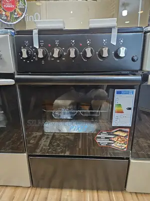 Pixel 50 by 50cm Black Gas Cooker