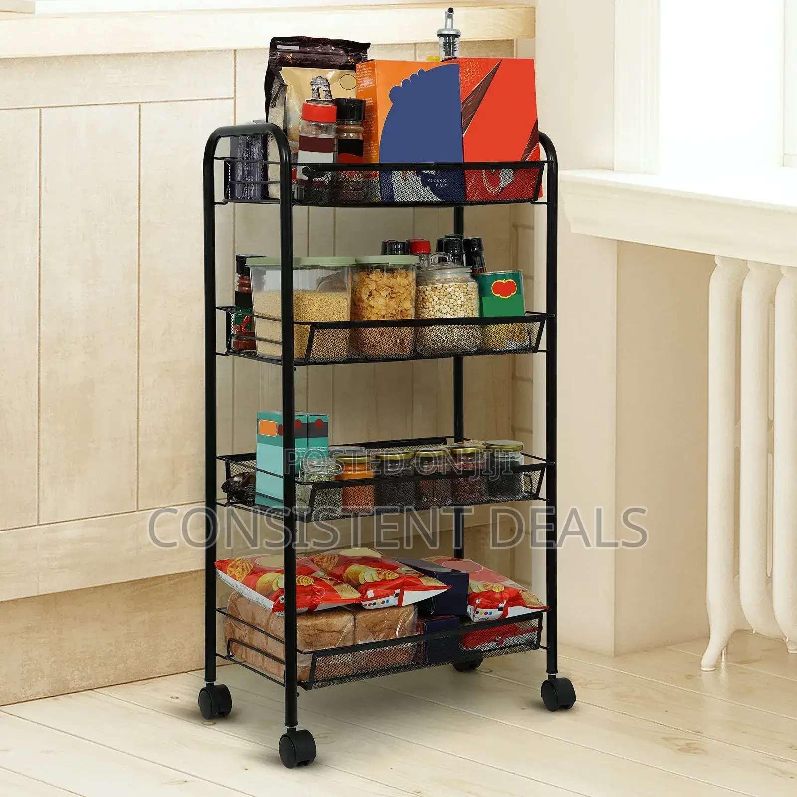 4 Layer Kitchen Trolley