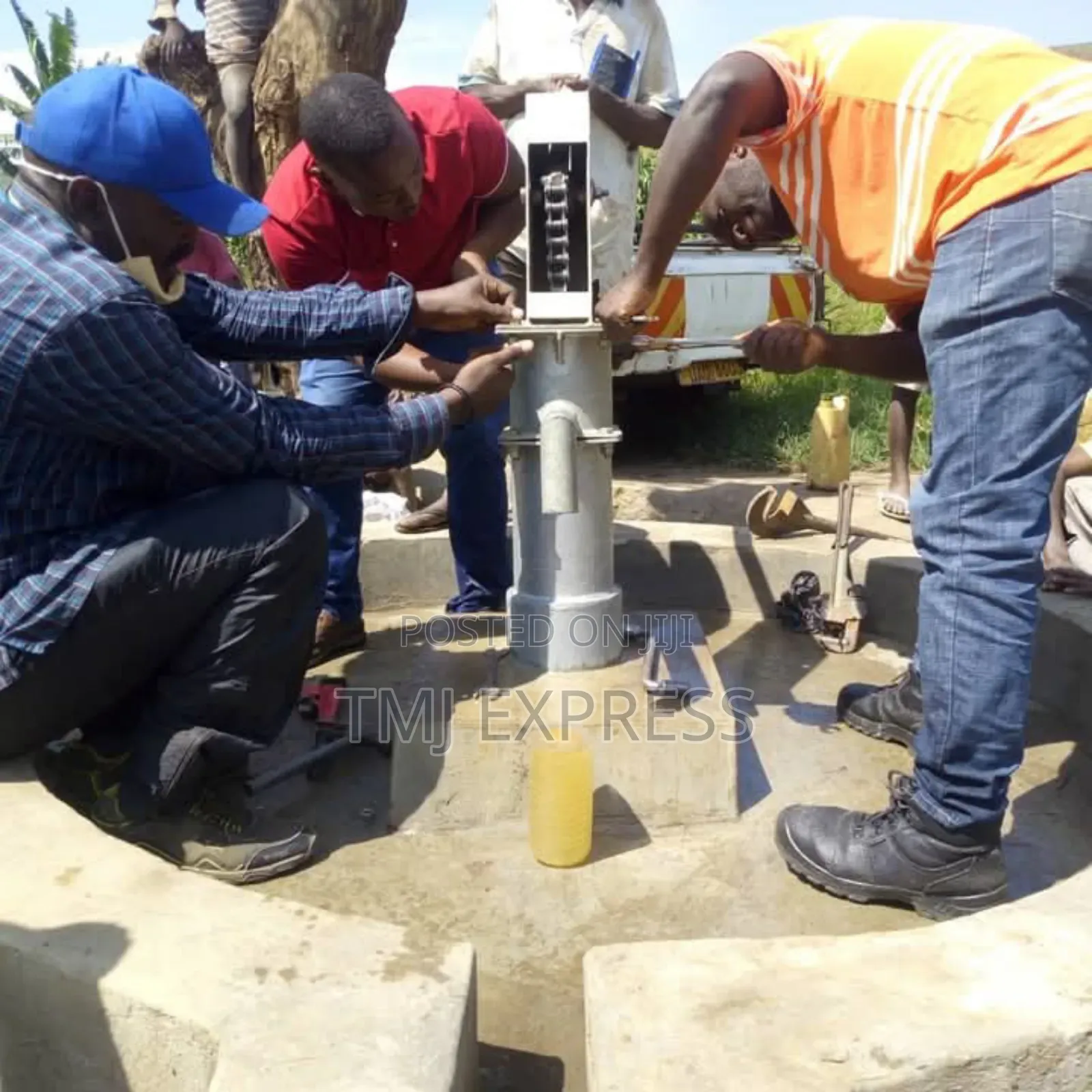 Manual Drilling Borehole Construction