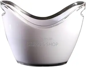 5l White Smoked Ice Bucket