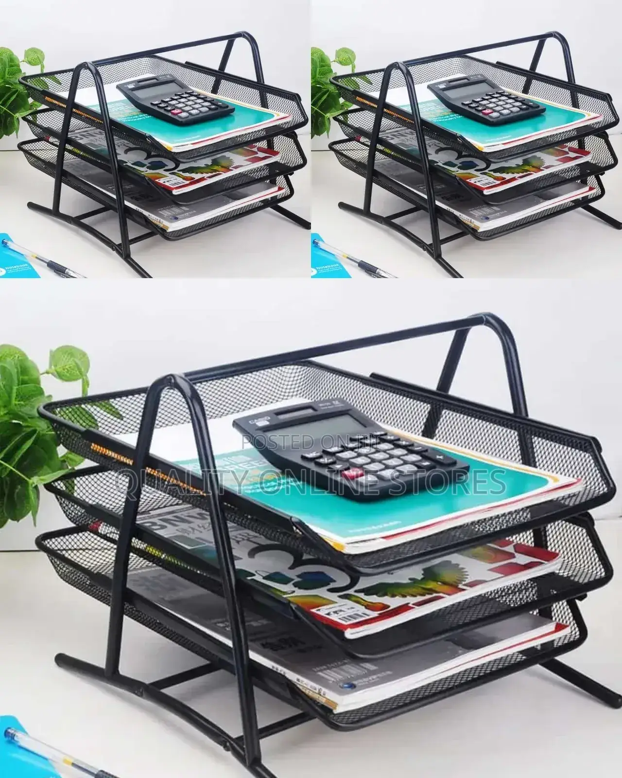 Metallic Office Tray