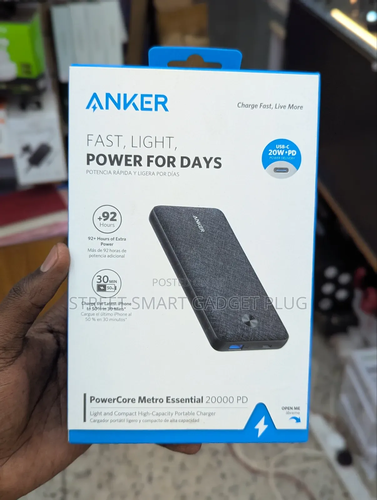 Anker 20.000mah Power Core Metro. Essential Power Bank