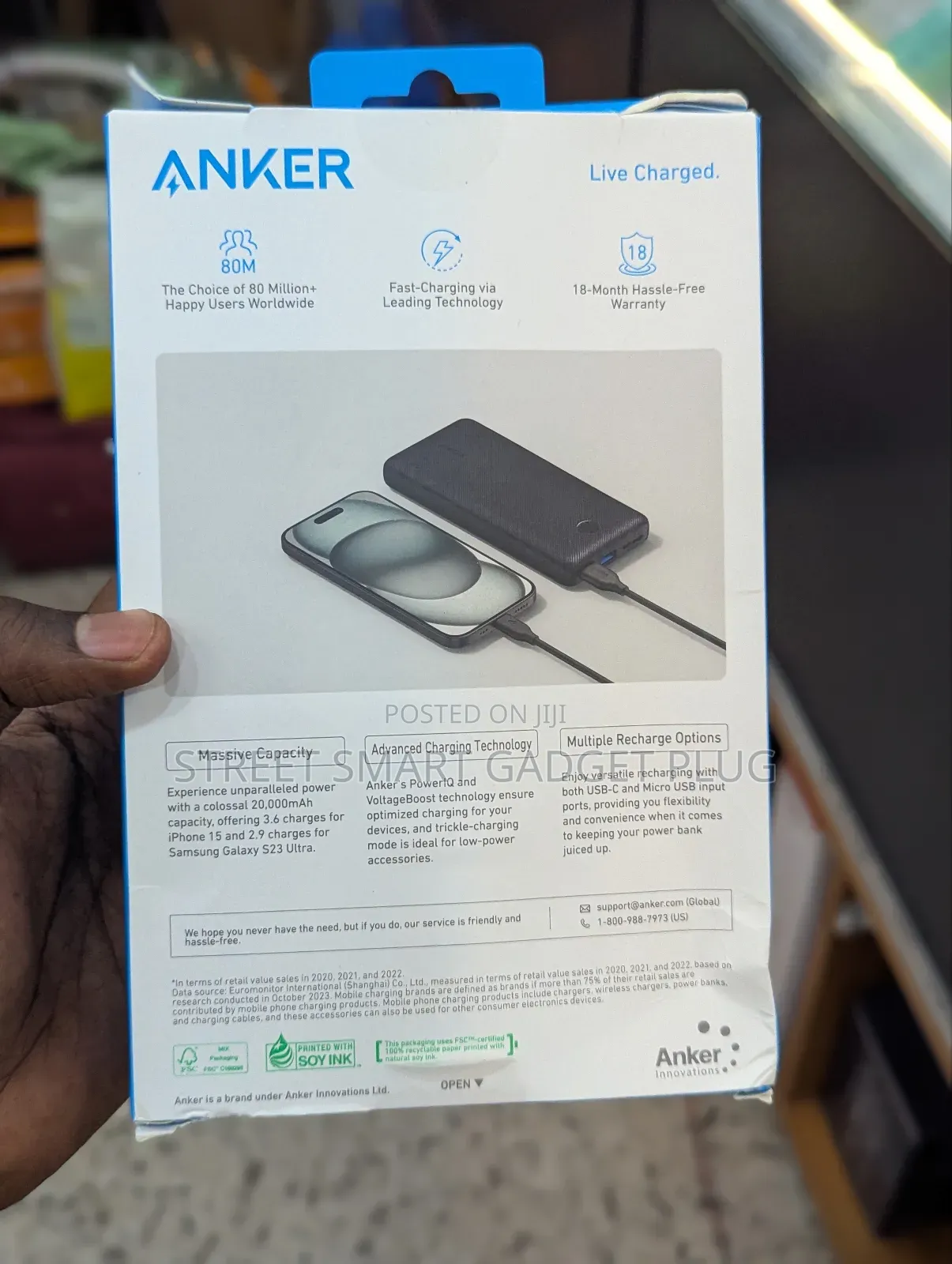 Anker 20.000mah Power Core Metro. Essential Power Bank