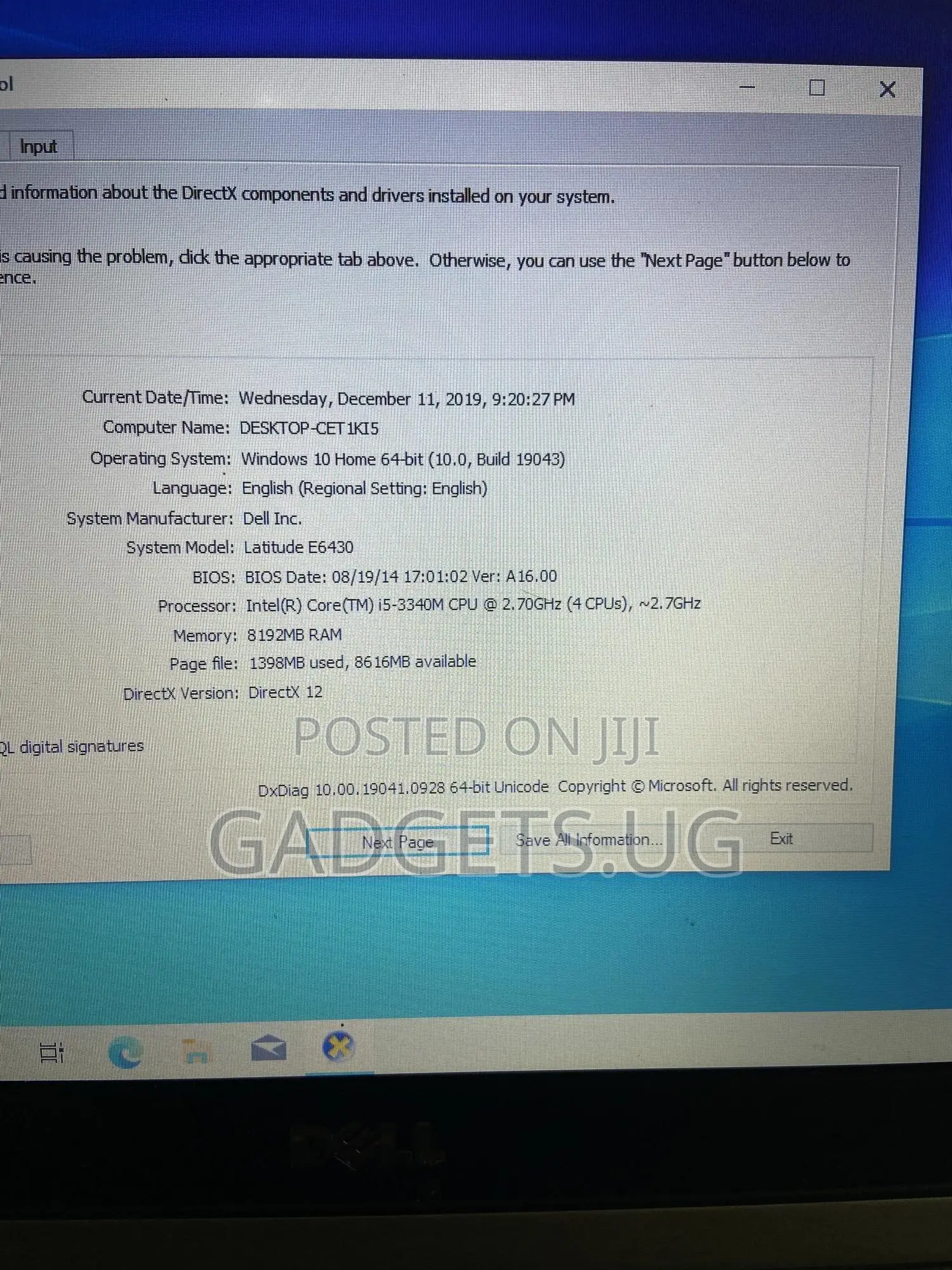 Laptop Dell Latitude E6430 8GB Intel Core I5 HDD+SSD 500GB