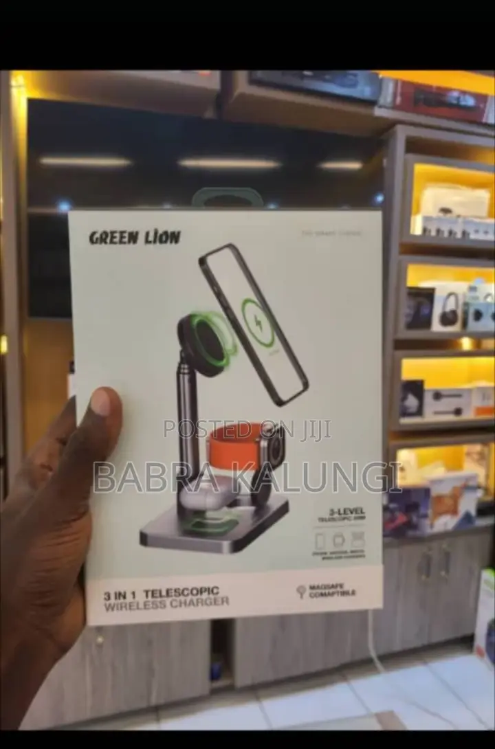Green Lion 3 in 1 Telescopic Wireless Charger