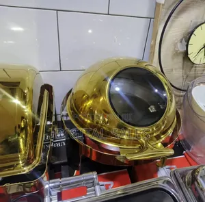 Round Golden Chafing Dish /Gold