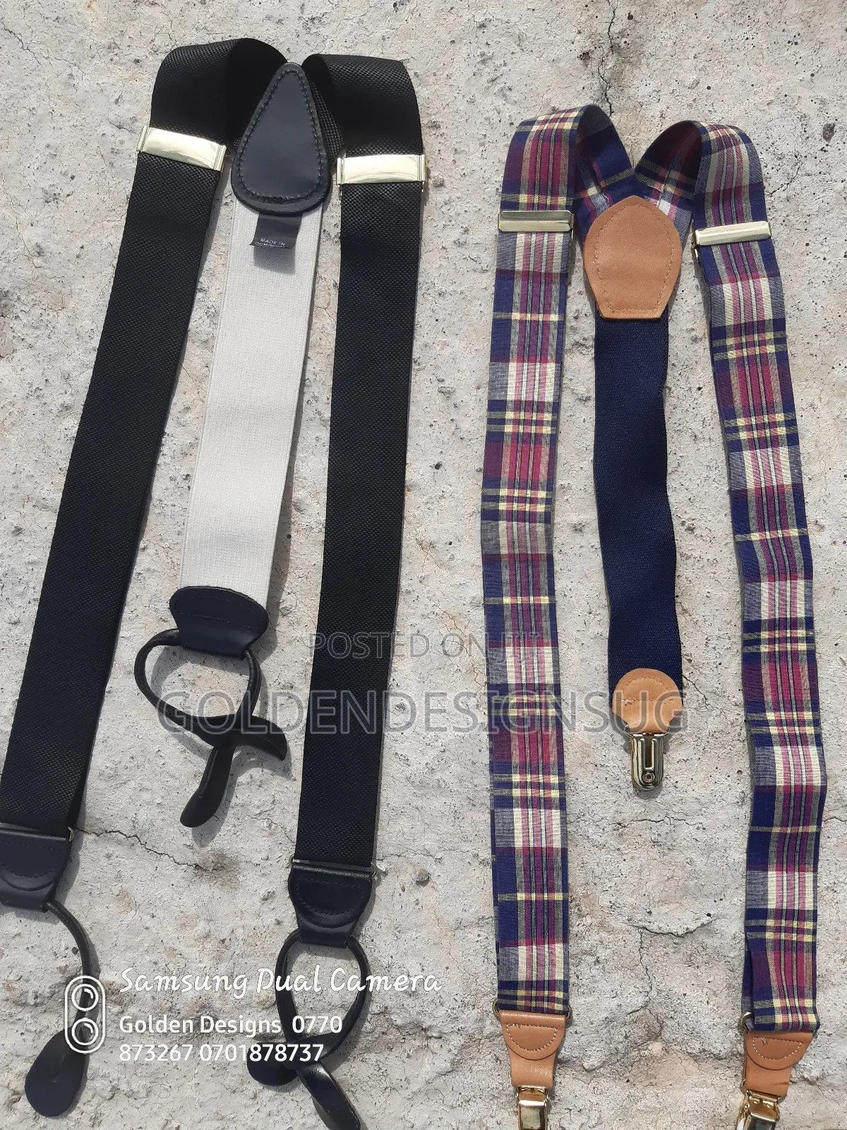 Mens Designer Suspenders