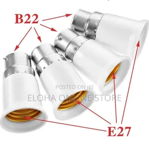 Converter Holder B22 to E27 Screw Base Socket Lamp Holder