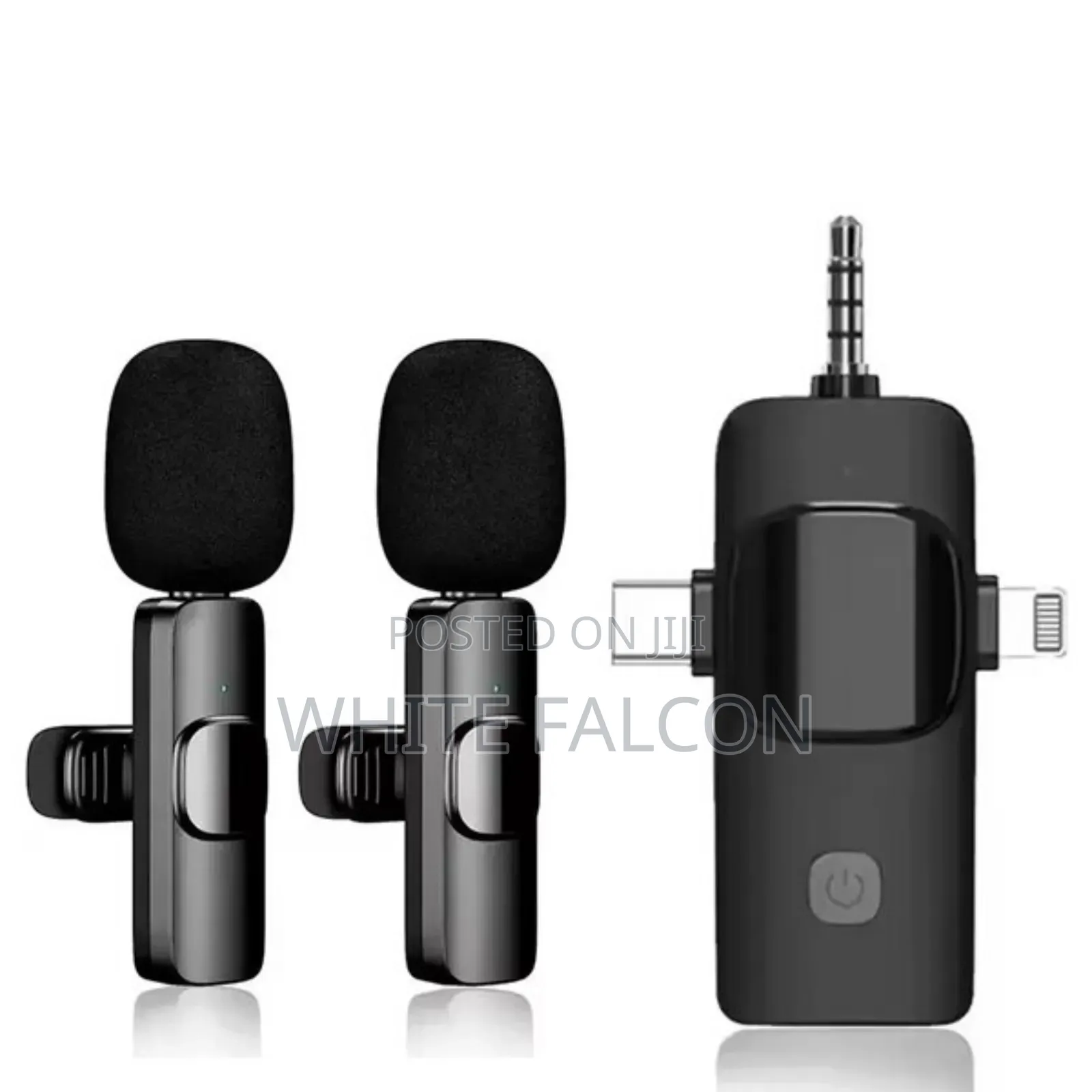 Double Wireless Lavalier Mic for Usb C, iPhone, 3.5mm