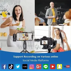Double Wireless Lavalier Mic for Usb C, iPhone, 3.5mm