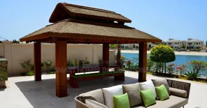 Photo - Gazebos/Grass Thatched Open Gazebos for Your Garden/Beach