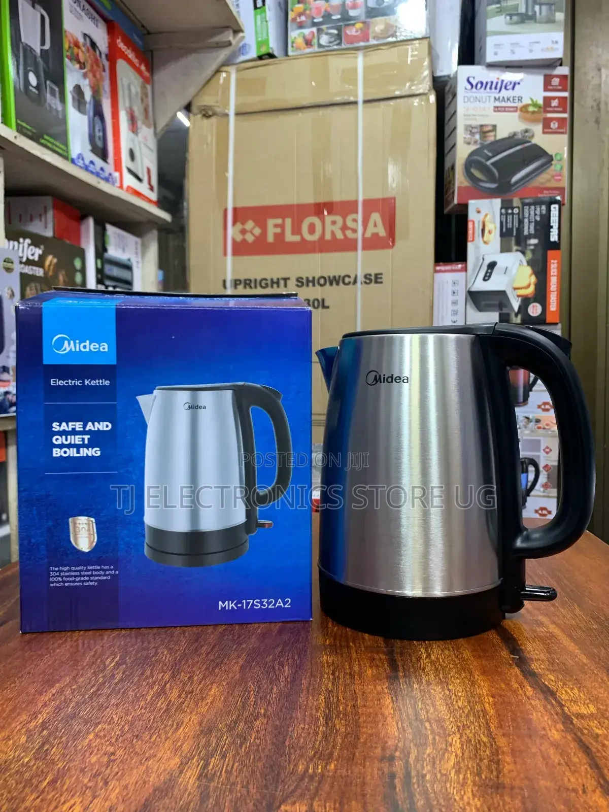 Midea Silver Stainless Kettle/Pacolator
