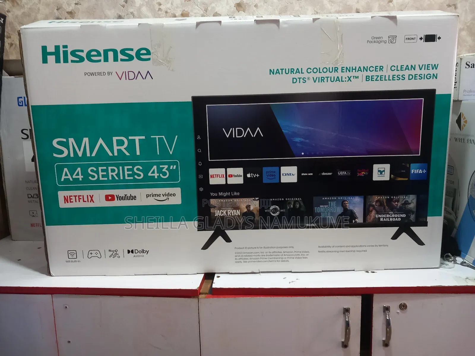 43 Inches Led Hisense Smart Digital Flat Screen.