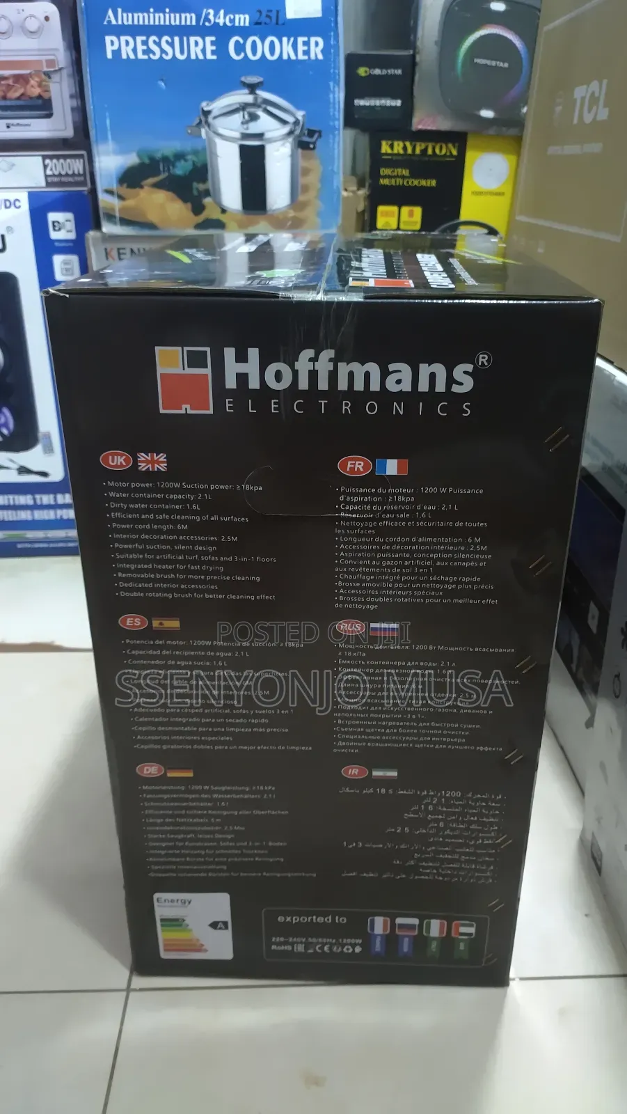 Hoffmans Carpet Cleaner Hm-8807 - Deep Stain Removal