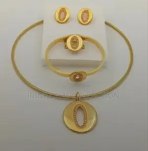 Women's Jewellery Set(Necklace, Earrings, Bungle and Ring)