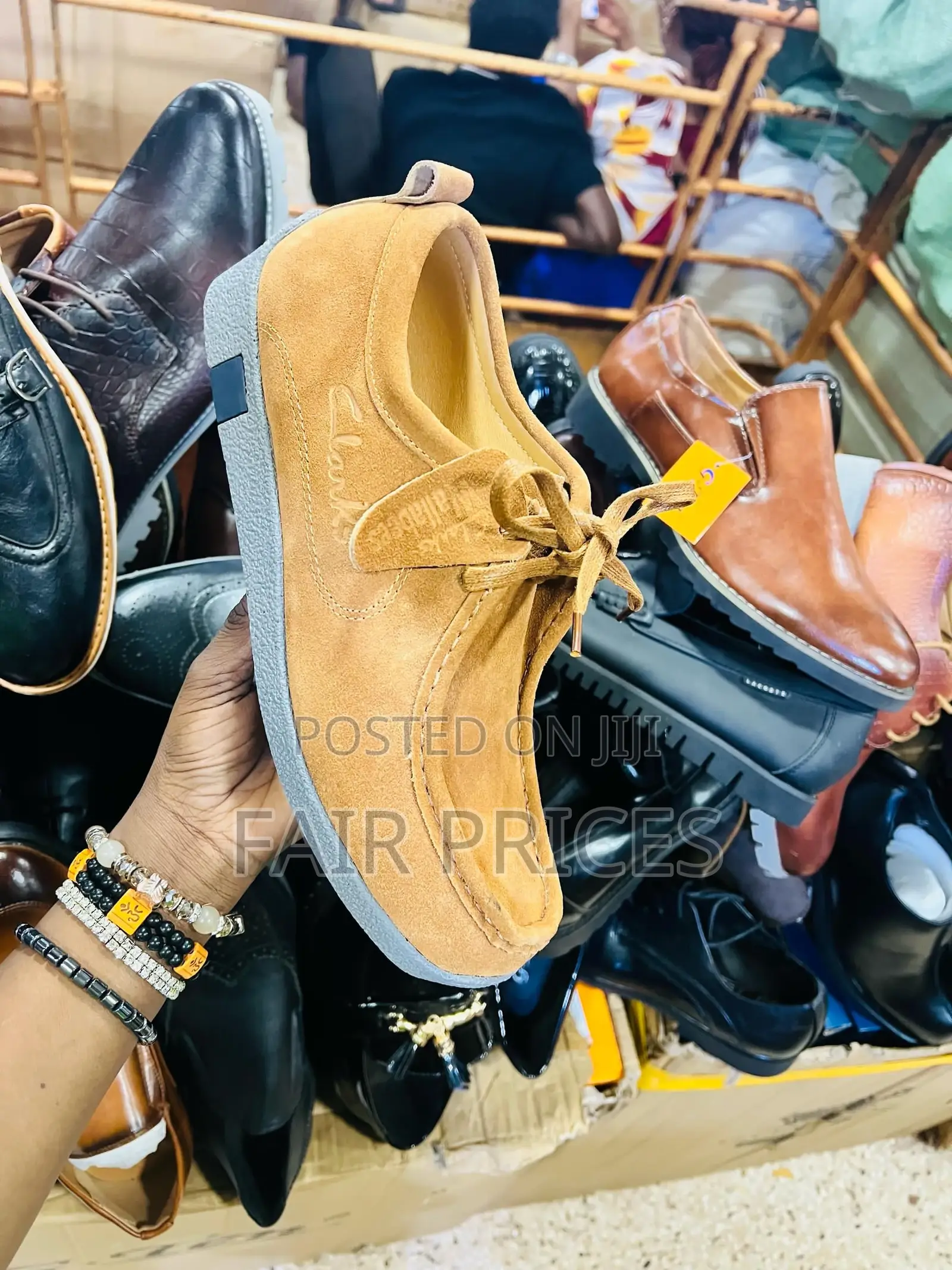 Suede Clarks Laceup Casual Shoes