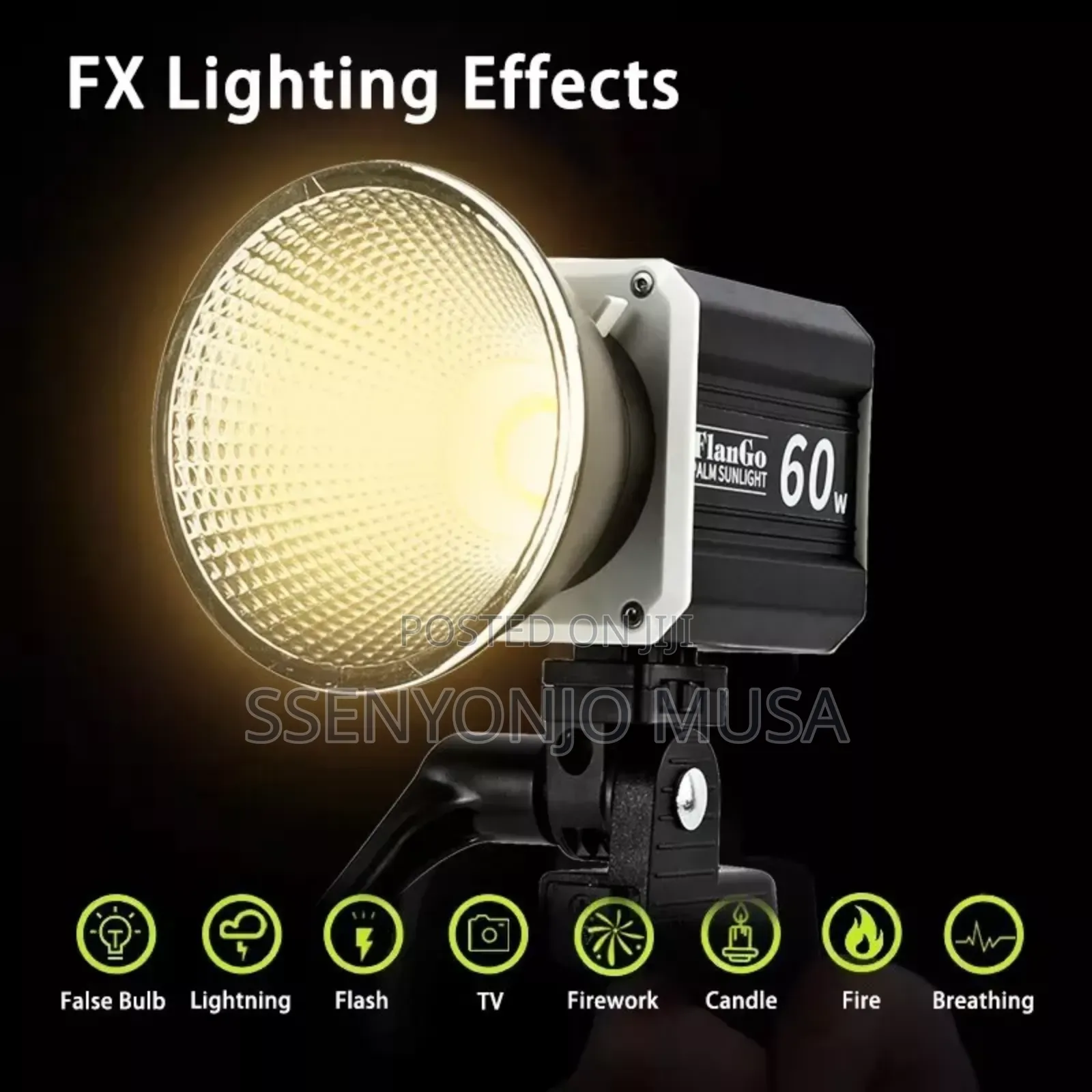 60w Led Video Light - Bi-Color, Portable, and Fan-Cooled