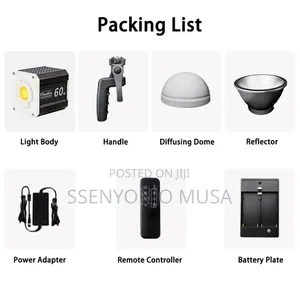60w Led Video Light - Bi-Color, Portable, and Fan-Cooled