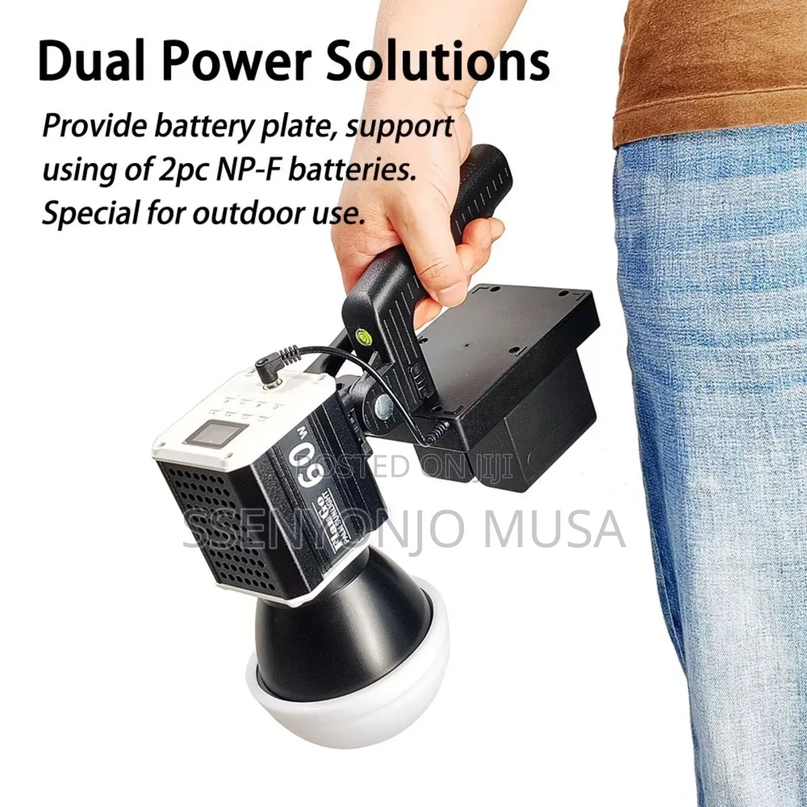 60w Led Video Light - Bi-Color, Portable, and Fan-Cooled