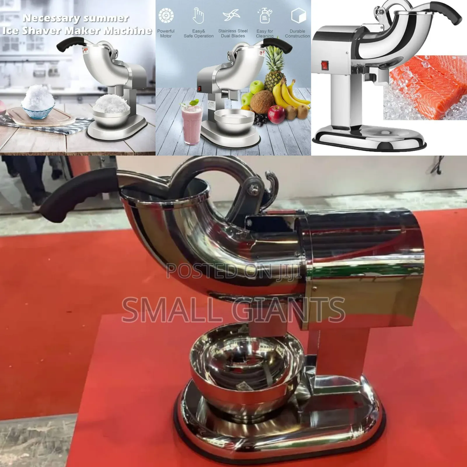 Double Blade Electric Ice Shaver Crusher Machine