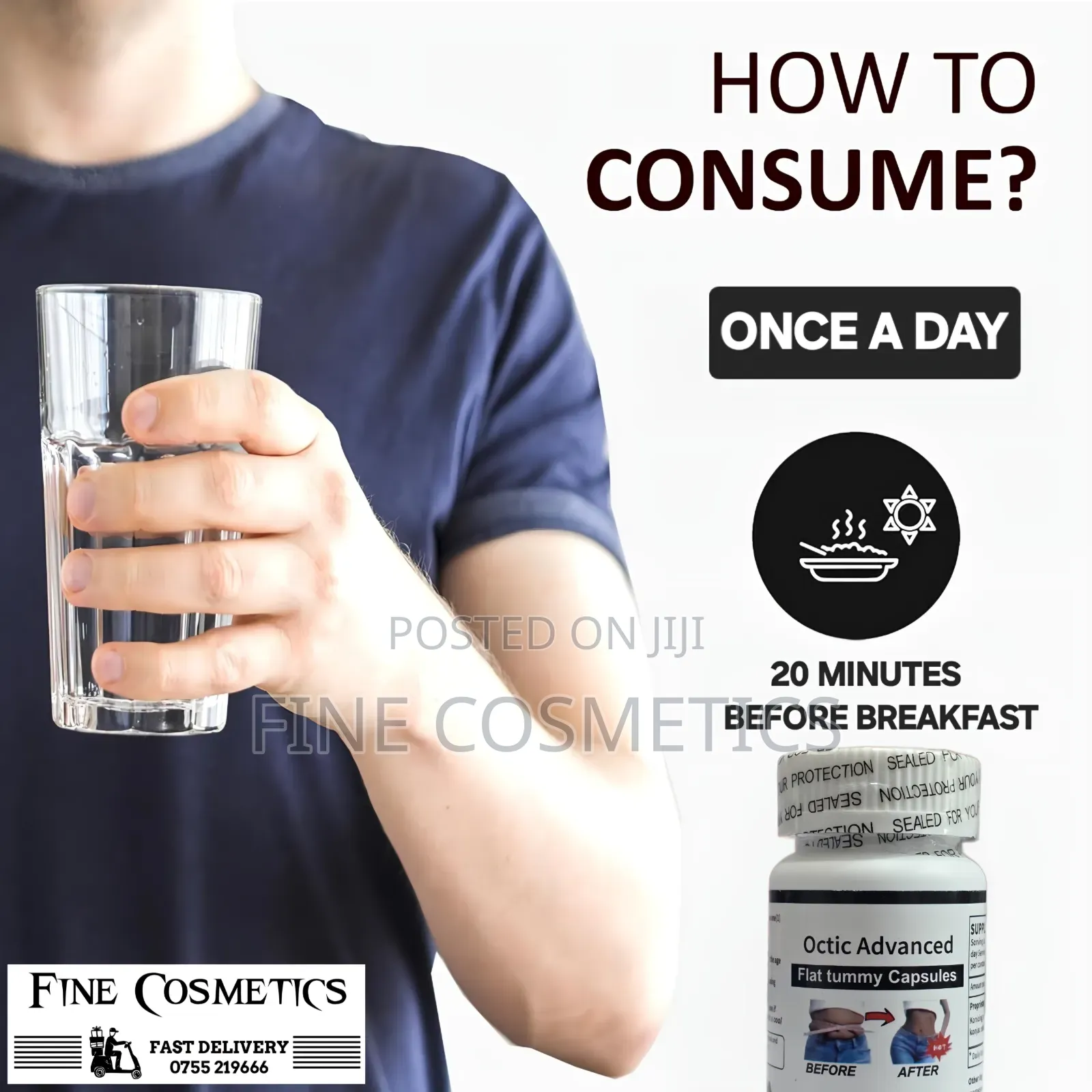 Wholesale Octic Advanced Flat Tumy Upper Body Slimming Pills