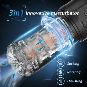 5 in 1 Sucking Telescopic Rotating Vagina Pussy Masturbator