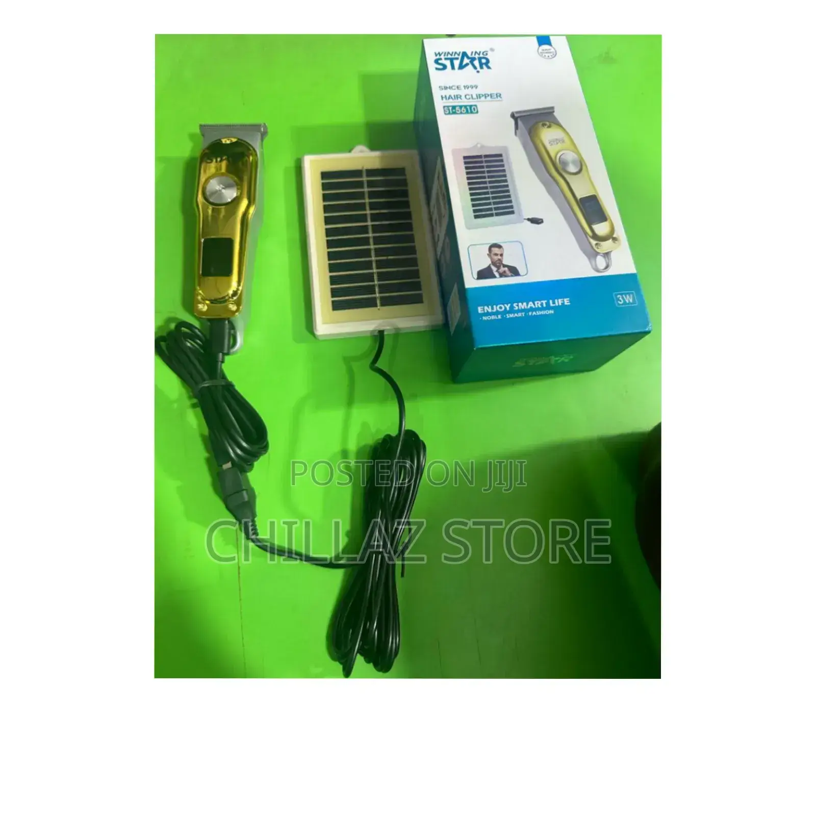 Winning Star Rechargeable Hair Clipper With Solar.