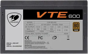 Cougar 650w Vte X2 Power Supply